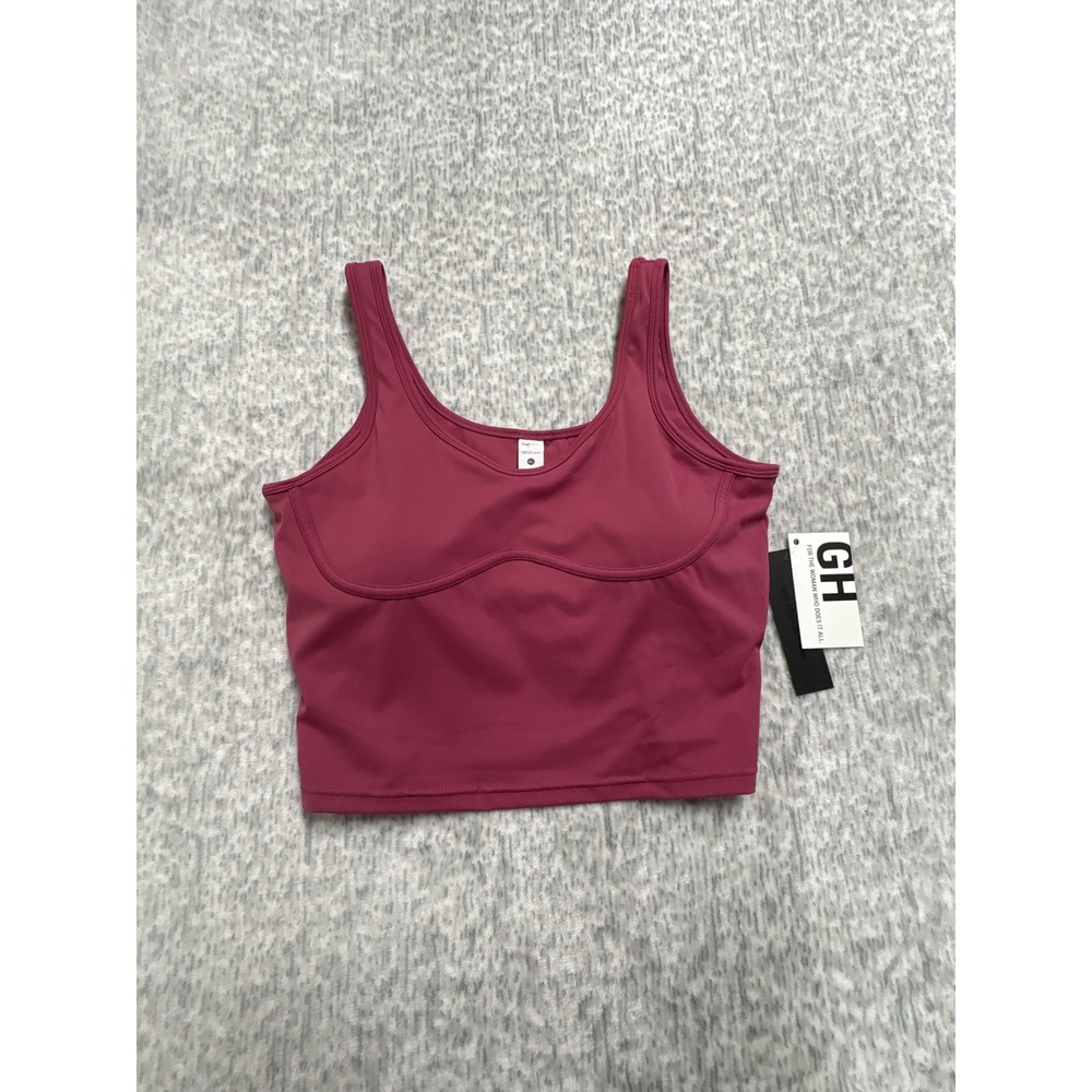 Gold hinge Lined Bra Tank Raspberry Pink XL GH216RSP New With‎ Tags